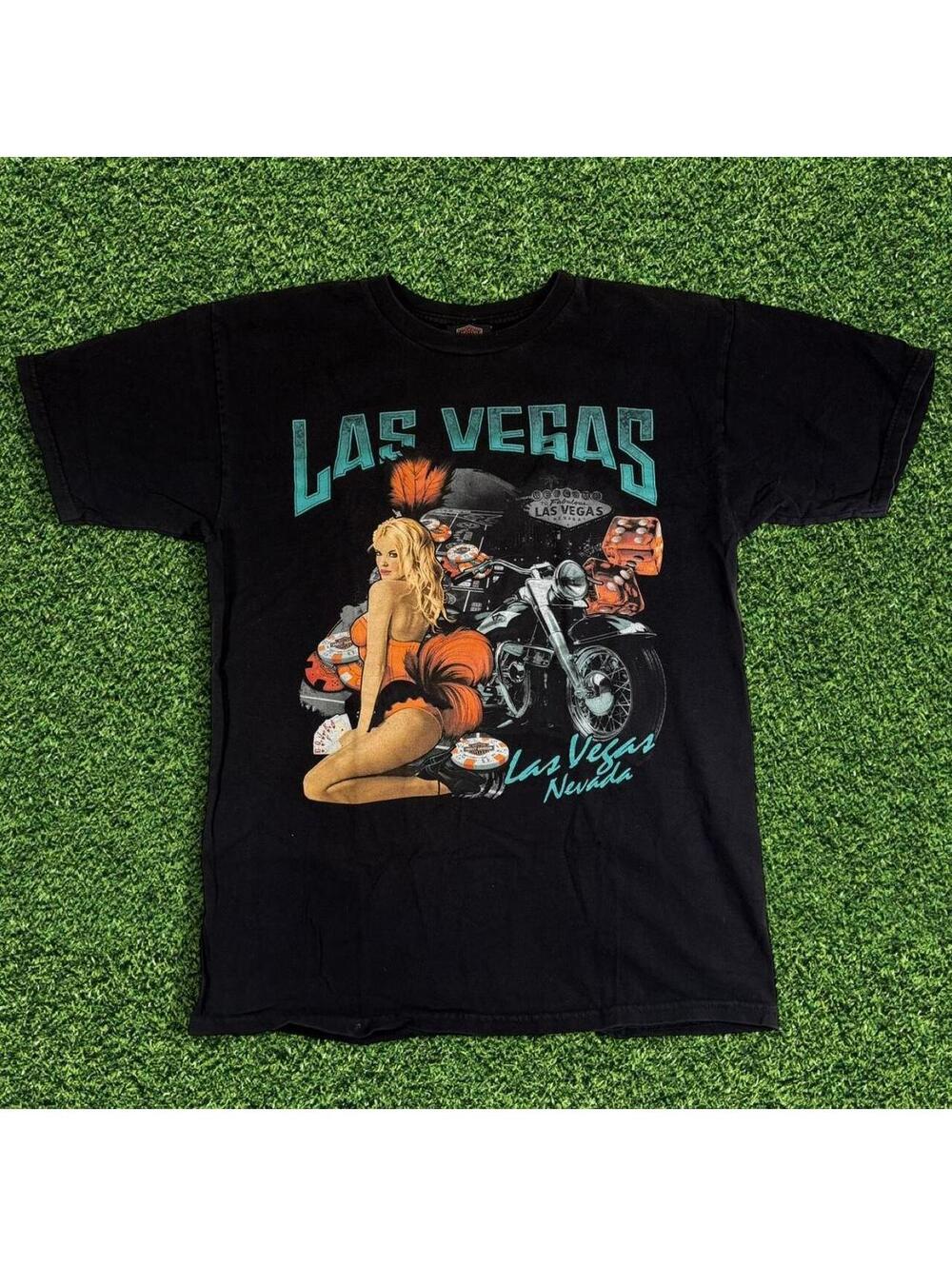 2013 Harley-Davidson Las Vegas Nevada Black T-Shirt Size M